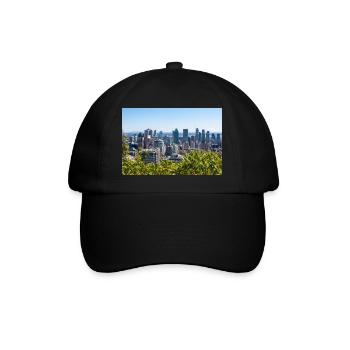 Panoramic View Centre Ville Montreal (Downtown) - Baseball Cap - black/black - Front