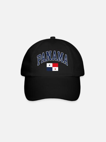 Panama - Baseballkappe - Schwarz/Schwarz