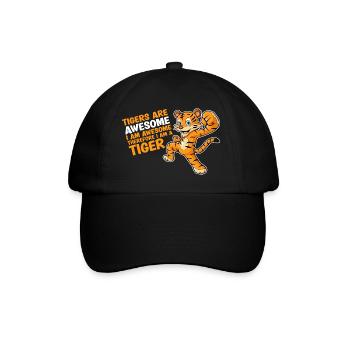 Tigers Are Awesome I'm Awesome Tiger Lover - Baseball Cap - black/black - Front