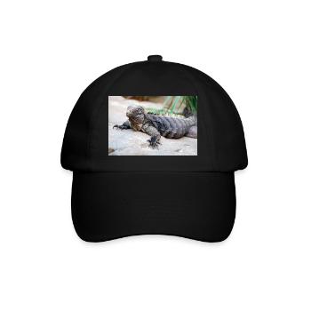 Cuban rock iguana also Cuban ground iguana - Baseball Cap - black/black - Front