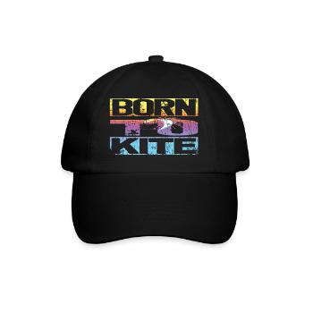 Kitesurfing Retro - Baseball Cap - black/black - Front