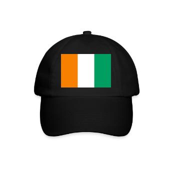 Côte d’Ivoire - Casquette classique - noir/noir - Devant
