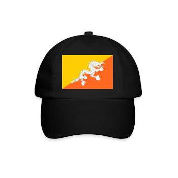 Bhutan - Baseball Cap - black/black - Front
