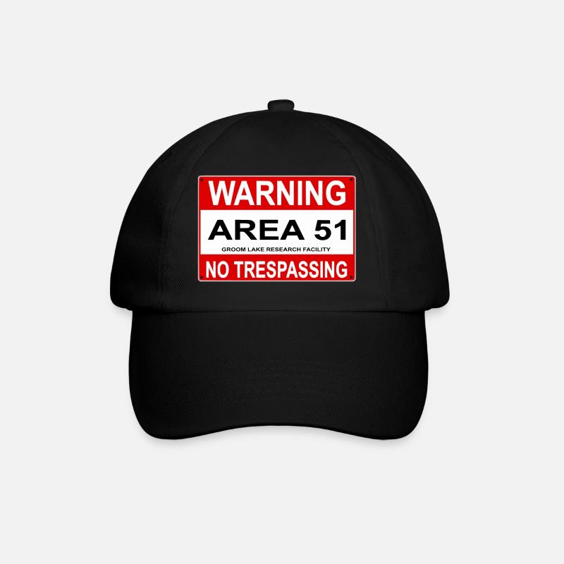 AREA 51 Shield - Baseball Cap - black/black