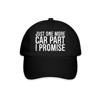 juste une pièce de voiture de plus, je vous le promets - Casquette classique - noir/noir - Devant
