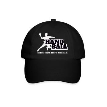 Handball Kraft und Tempo - Baseballkappe - Schwarz/Schwarz - Vorne