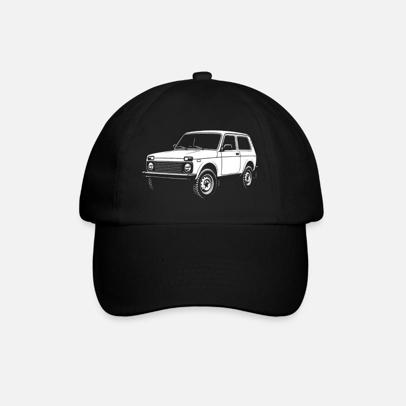 Geländelegende - Baseballkappe - Schwarz/Schwarz