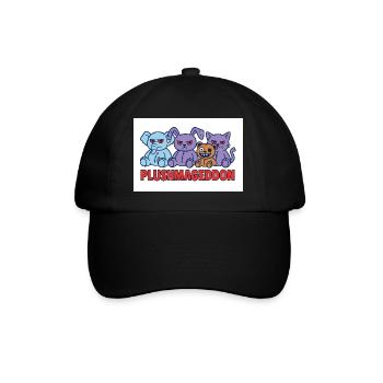 Plushmageddon - Baseballkappe - Schwarz/Schwarz - Vorne