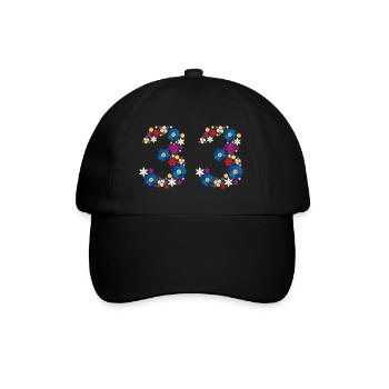 Fleurs 33 - Casquette classique - noir/noir - Devant