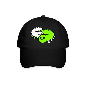 2 Chenilles Couple Amoureux Chers Amis - Casquette classique - noir/noir - Devant