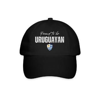 I love Uruguay, Uruguayan pride - Baseball Cap - black/black - Front