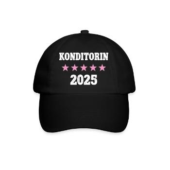 Pastry Chef 2025 New Job Work Training Apprenticeship - Baseball Cap - black/black - Front