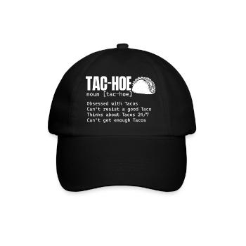 Tac Funny Taco Définition Humour - Casquette classique - noir/noir - Devant