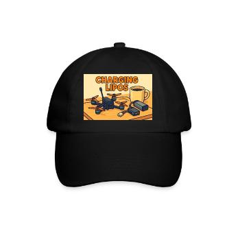 Download Lipos Drones Cartoon - Baseball Cap - black/black - Front