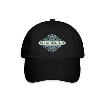 Bad Choices Club – Make good stories retro vintage - Baseball Cap - black/black - Front