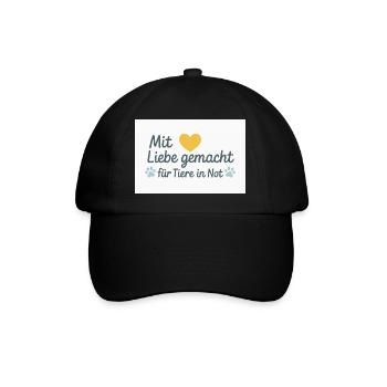 For animals in need - Baseball Cap - black/black - Front