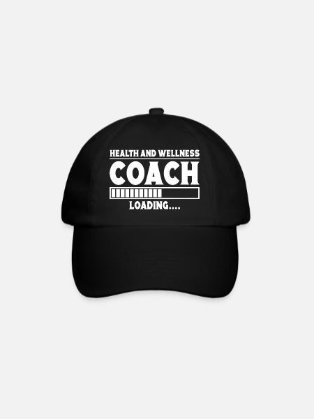 Powerlifting Bodybuilder Wellness Coach Loading - Baseballkappe - Schwarz/Schwarz
