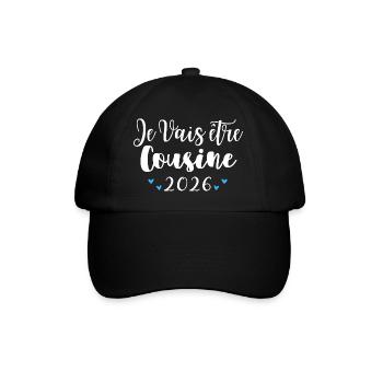 Je Vais Être Cousin 2026 Annonce Grossesse - Casquette classique - noir/noir - Devant