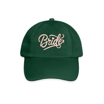 Brautglitzer Schrift - Baseballkappe - Flaschengrün - Vorne