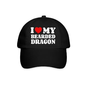 I Love My Bearded Dragon Bearded Dragon Bearded Dragon Owner - Baseball Cap - black/black - Front