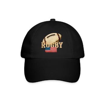 Rugby USA Vintage Crest - Casquette classique - noir/noir - Devant