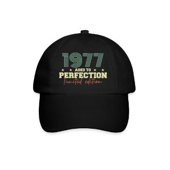 1977 - Baseballkappe - Schwarz/Schwarz - Vorne
