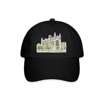 Cambridge King's College Chapel University Art - Baseball Cap - black/black - Front