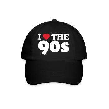 I Love the 90s - Casquette classique - noir/noir - Devant
