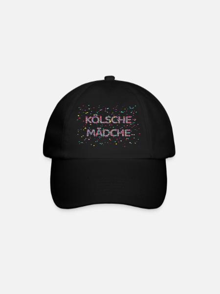 Cologne Girls Carnival Confetti Costume - Baseball Cap - black/black