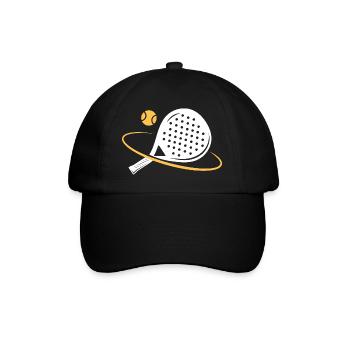 I can't I have padel - Baseball Cap - black/black - Front