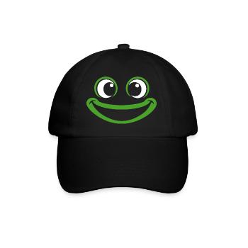 Grenouille | Déguisement de carnaval en costume de grand visage - Casquette classique - noir/noir - Devant