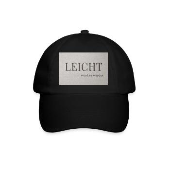 It will be EASY again - Baseball Cap - black/black - Front