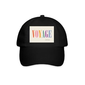 Voyage – c'est vivre - Baseball Cap - black/black - Front