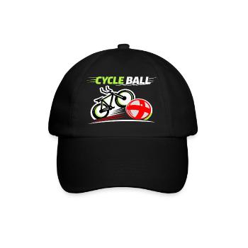 Radball, Cycleball, Hallenradsport - Baseballkappe - Schwarz/Schwarz - Vorne