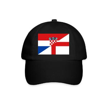 Croatia England Flag - Baseball Cap - black/black - Front