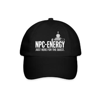 NPC Energy Just Here for the Quest - Baseball Cap - black/black - Front