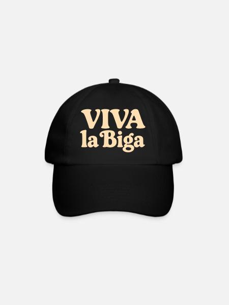 Viva la Biga - Long live the pre-dough! - Baseball Cap - black/black