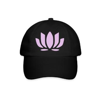 Lotus Flower Lotus Flowers Pastel Flower Blossom Yoga - Baseball Cap - black/black - Front