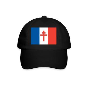 France Libre - Baseballkappe - Schwarz/Schwarz - Vorne