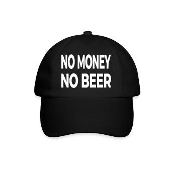Bier - Baseballkappe - Schwarz/Schwarz - Vorne