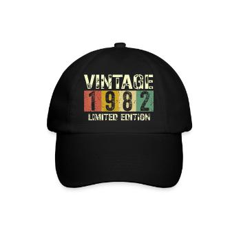 Vintage 1982 Limited Edition - Baseball Cap - black/black - Front