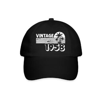 Vintage 1958 Palm Sunset - Baseball Cap - black/black - Front