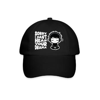 No Drama Relatable Manga Headphones - Baseball Cap - black/black - Front