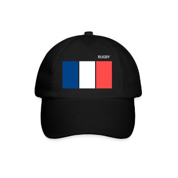 Rugby French Flag - Baseball Cap - black/black - Front