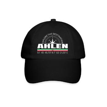 Ahlen - Baseballkappe - Schwarz/Schwarz - Vorne