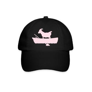 G.O.A.T. Chèvre en Rose Bateau - Casquette classique - noir/noir - Devant