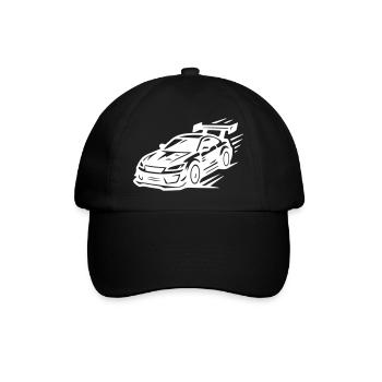 Car Sports Car Symbol Turbo - Baseball Cap - black/black - Front