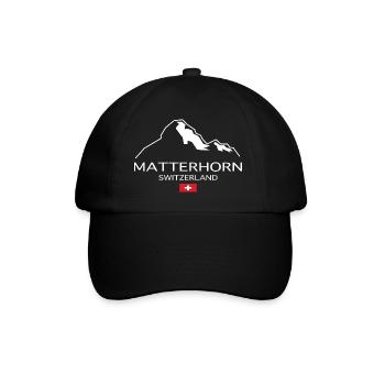 Suisse Monts du Cervin - Casquette classique - noir/noir - Devant