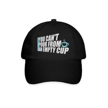 On ne peut pas verser dans un gobelet vide Soins personnels - Casquette classique - noir/noir - Devant