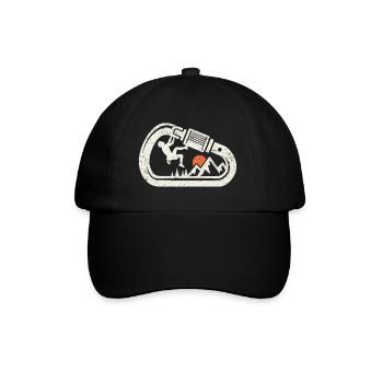 Climbing Bouldering Rock Climbing Carabiner - Baseball Cap - black/black - Front